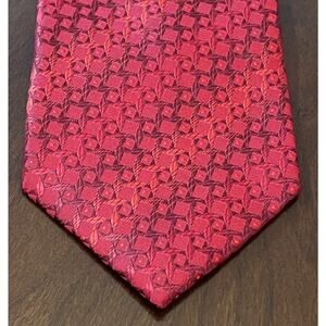 Alex Meshra Red 100% Polyester Men’s Neck Tie Made In China